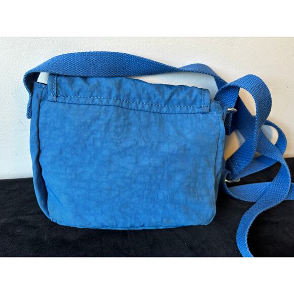 Kipling Bright Blue Small Crossbody Bag Purse + Monkey Fob AC8280 - Picture 4 of 10